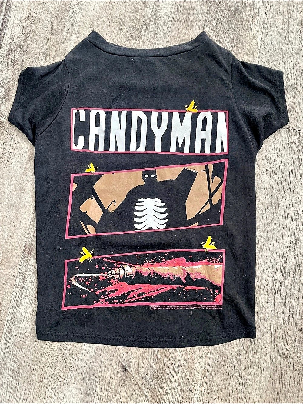 Candyman Graphic Dog Tee Size Large